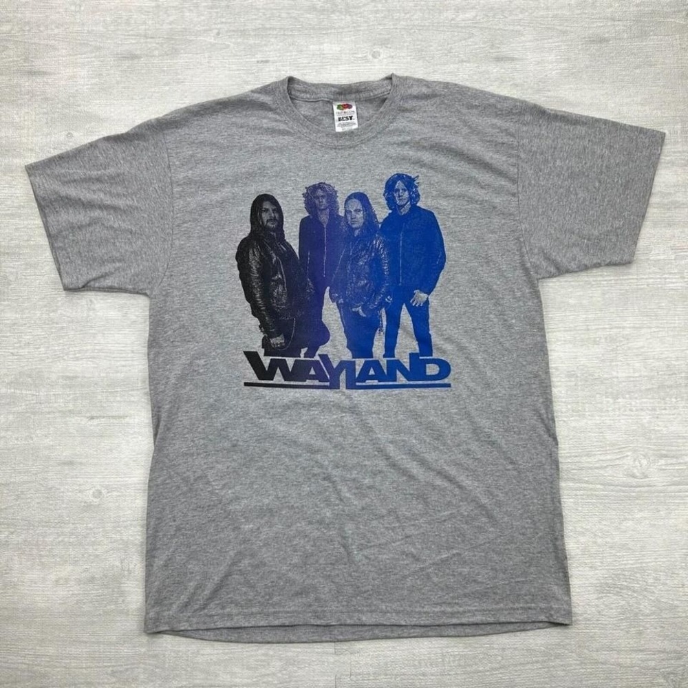 Vintage Y2K Wayland Shirt Adult XL Gray Rock Music Band Concert Country Style